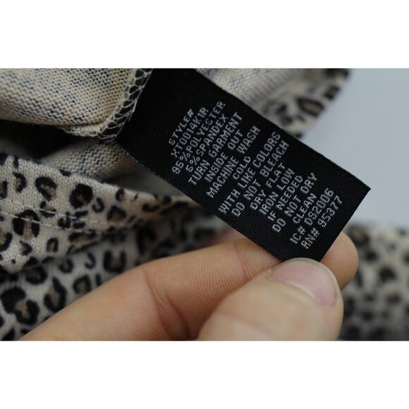 NWOT Sanctuary cheetah print  long sleeve shirt womens medium eclectic boho - Picture 3 of 5